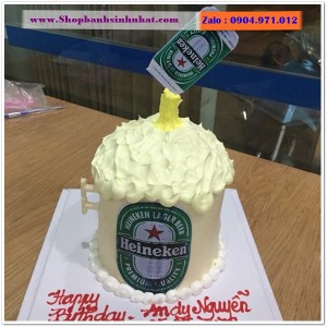Bánh Sinh Nhật Hình Lon Bia Chai Rượu - LK17